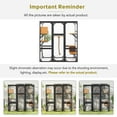 thumbnail image 5 of Outdoor Cat Catio,  DIY Cat Enclosure with 2 Enter Doors, Large Wooden Cat House Patio for Indoor Cats, Feral Cat Shelter with 2 Resting Rooms, 3 Platforms, Black Brown, 5 of 9