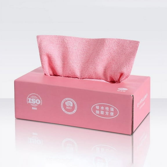 20PCS/Box Microfiber Towel Absorbent Kitchen Cleaning Dishcloth Non-stick Oil Dish Rags Napkins Tableware Home Cleaning Towels