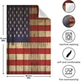thumbnail image 5 of Grunge American Flag Tea Towels Set of 6 USA Wood Flag Kitchen Dish Cloth with Hanging Loop, 18"x28"Lint-Free Absorbent Towel for Kitchen Drying Wiping and Cleaning, 5 of 7