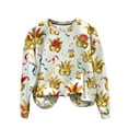 thumbnail image 5 of Mifsaly Mardi Gras Sweatshirt for Women Loose Long Sleeve Crewneck Carnival Shirts Cute Print Baggy Pullover Tops Festival Party Colorful T-Shirts Spring Daily Loungewear XL, 5 of 6