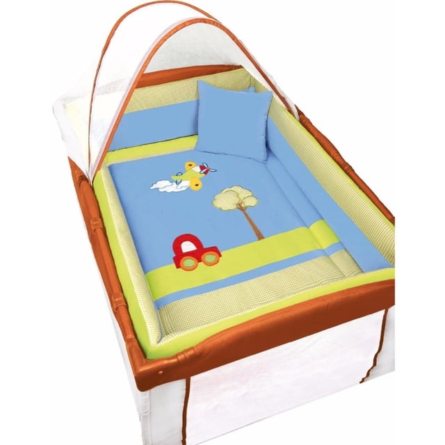 Set De Edredón Para Corral/Minicuna Baby Baby Carritos