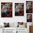 thumbnail image 4 of Designart "Africa Cheetahs Stealth" African Floater Framed Wall Art Print, 4 of 7