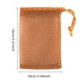 thumbnail image 2 of Soap Saver Bag Pouch Mesh Net Exfoliating Bar Soap Scrubber - Drawstring Foaming Net Soap Holder for Shower and Bath, Soft Cleansing Cloth Towel Bag for Body Wash Accessories and Skin Care Routine, 2 of 3