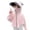 Pink, variant on Kids Lightweight Hooded Sun Shirt, Boys Girls UPF 50 Sun Protection Jacket, Breathable Anti-UV Summer Outdoor Coat(Green3,12-14 Years)