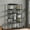 Black, variant on Uforic 71" Tall Bookshelf, 6 Tier Home Office Bookcase, Modern Freestanding Open Display Shelf, Gold