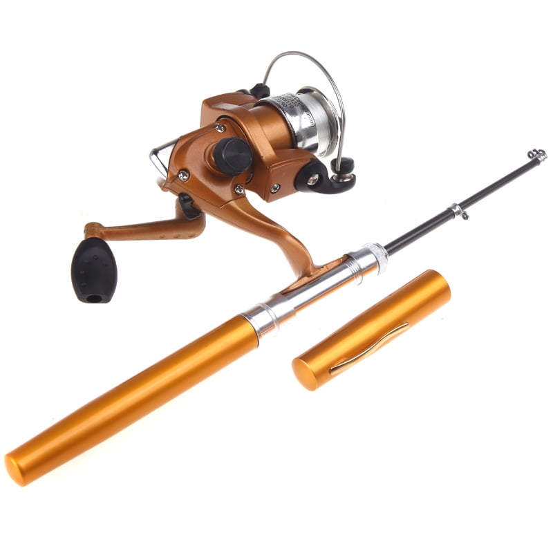 Mini Aluminum Pen Fishing Rod and Reel Combo Set