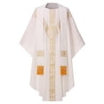 thumbnail image 1 of BLESSUME Priest Celebrant Chasuble Catholic Church Father Mass Vestments Robe, 1 of 6