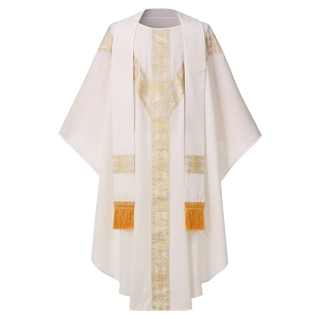 BLESSUME Priest Celebrant Chasuble Catholic Church Father Mass Vestments Robe