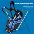 thumbnail image 5 of Costway Golf Stand Cart Bag Club w/6 Way Divider Carry Organizer Pockets Storage Blue, 5 of 11