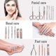 thumbnail image 3 of Nail Clippers Sets Pedicure Kit - Stainless Steel Nail Cutter Nail File Sharp Nail Scissors And Clipper Manicure Pedicure Kit With Portable Sty, 3 of 5