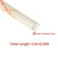 thumbnail image 2 of Unique Bargains 5pcs Fiberglass Heat Shield Sleeve 2mm I.D X 2.95ft Sleeving Pipe, 2 of 5