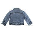 thumbnail image 2 of KIDSCOOL SPACE Baby Denim Jacket,Little Toddler Kids Simple Design Stretch Jean Coat,Light Blue,2-3 Years, 2 of 6