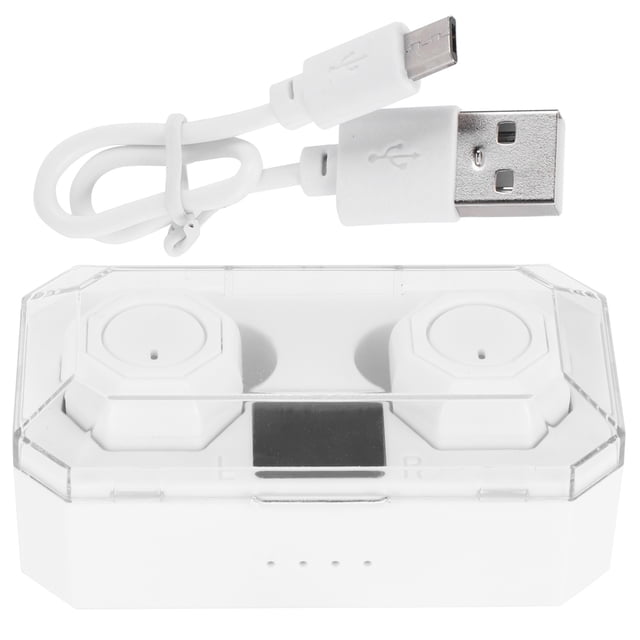 Auriculares blancos para un audio de conducción nítido Auriculares inalámbricos binaurales Bluetooth