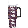 thumbnail image 2 of Happy Halloween Tumbler with Handle and Straws 40 OZ Insulated Travel Cup Birthday Present for Women Girls Daughter Mom Gifts for Him/Her Coffee Mugs, 2 of 7