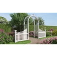 thumbnail image 2 of Vita 49" L x 39" W Vinyl Cottage Picket Wings White VA74338, 2 of 7
