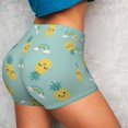 thumbnail image 6 of Seamless Workout Shorts Women - Cute Pineapple Rainbow Biker Gym Running Yoga Spandex Shorts for Women, 6 of 7