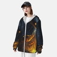thumbnail image 3 of Balery Glowing Snake Dark Forest Sudadera ligera de manga larga con capucha y protección solar UPF 50+ para hombre y mujer, ideal para pesca y running-Medium, 3 of 7
