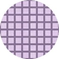 thumbnail image 1 of Ahgly Company Machine Washable Indoor Round Transitional Purple Flower Purple Area Rugs, 6' Round, 1 of 7