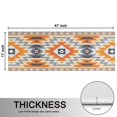 thumbnail image 5 of Kitchen Rugs Sets Of 2,Brown Geometric Quatrefoil Pattern Anti Fatigue Kitchen Mat Rugs Non Slip Washable,Decorative Kitchen Floor Mats for Kitchen,Sink,Laundry,17"X47", 5 of 5