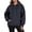 Black, variant on Bibifish Womens Hoodies Casual Solid Color Long Sleeve Drawstring Pullover Tops Spring Fall Comfy Pocket Stylish Commuter Sweatshirts