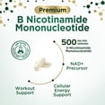 thumbnail image 3 of NMN Supplement - β-Nicotinamide Mononucleotide (NMN) 500 mg Per Serving - Pure NMN Formula - NAD+ Precursor Supplement - Cellular Energy & NAD Support - Vegan Capsules - Bottled in USA - 120 Capsules, 3 of 9