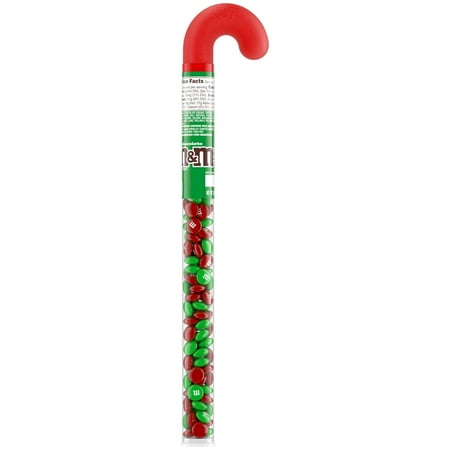 M&M's Milk Chocolate Christmas Candy Cane - 3 oz Tube
