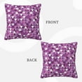 thumbnail image 3 of ZICANCN Purple Triangle Background Throw Pillow Covers, Bed Couch Sofa Knit Decorative Pillow Covers for Living Room Farmhouse, 16"x16", 3 of 8