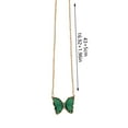 thumbnail image 3 of Jewelry VerPetridure Ladies Multicolor Butterfly Necklace Crystal Clavicle Chain Pendant, 3 of 3