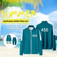 thumbnail image 1 of Uniformes de traje de manga larga con cuello alto y cremallera de chaqueta de TV coreana (456 XXL) Ehuebsd Para estrenar, 1 of 8
