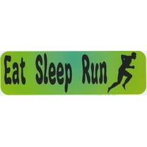 10in x 3in Eat Sleep Run Running Bumper magnet magnetic  magnets Car