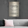 thumbnail image 6 of Luxe Metal Art 'Tripod Flying Boat Blueprint Patent Parchment' Metal Wall Art, 24"x36", 6 of 9