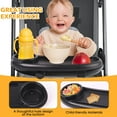 thumbnail image 2 of 3-in-1Stroller Snack Tray with Phone Holder and Cup Holder，Universal Stroller Tray Attachment, Non-Slip Grip Clip ，Prefet for Baby Toddler,Stroller Accessories, 2 of 9