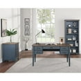 thumbnail image 3 of Martin Furniture 72"H Solid Wood 4-Shelves Bookcase in Dusty Blue, 3 of 3