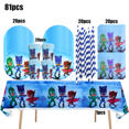 thumbnail image 1 of Birthday Party Decoration Balloons Disposable tableware set Super Hero Connor Tablecloth Plate Kids Favor Gift BPXZZ-81PCS, 1 of 6