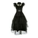 thumbnail image 3 of Adams Family cos Disfraz Halloween Miércoles American Drama Vestido Negro cosplay Campus Bola, 3 of 4