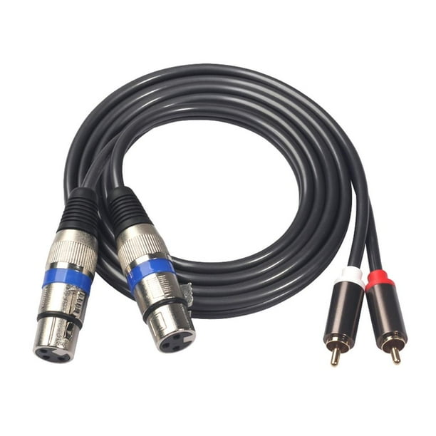 Audiophile Cable de Audio RCA Macho a XLR Hembra Cable de Extensión de Audio Enchufe , macho a XLR hembra CUTICAT Línea de interconexión de micrófono