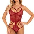 thumbnail image 4 of uublik Valentines Lingerie Set for Women Sexy Naughty Babydoll Lace Bodysuit Plus Size, 4 of 5