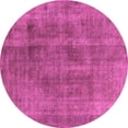 thumbnail image 1 of Ahgly Company Indoor Round Oriental Purple Industrial Area Rugs, 6' Round, 1 of 4
