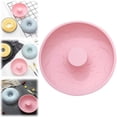 thumbnail image 2 of Silicone Donut Baking Molds, Non-Stick Ring Cake Baking Pans, Heat Resistant Donut Molds, DIY Doughnut Baking tools, Food-Grade Silicone Baking Pans, Home Kitchen Doughnut Molds,8.46 in,Pink, 2 of 6