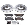 thumbnail image 3 of PowerStop Front Z23 Evolution Sport Carbon-Fiber Ceramic Brake Pad and Drilled & Slotted Rotor Kit Fits: BUICK CADILLAC CHEVROLET GMC OLDSMOBILE PONTIAC Select Models K4535, 3 of 10