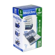 MagicBag 6-Pack Portable Instant Space Saver Storage, Clear Bags for Closet Organization