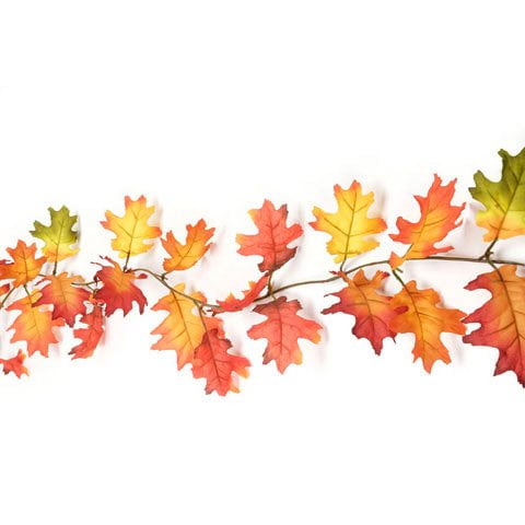 CraftMore Lexington Fall Garland 72 Mixed Autumn Leaves