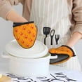 thumbnail image 2 of Red Crab Oven Mitts Heat Resistant - Soft Lining Silicone Mini Oven Mitts with HangingLoop, Kitchen Oven Gloves Heat Resistant 500℉ for Cooking Baking Microwave, 2 of 7
