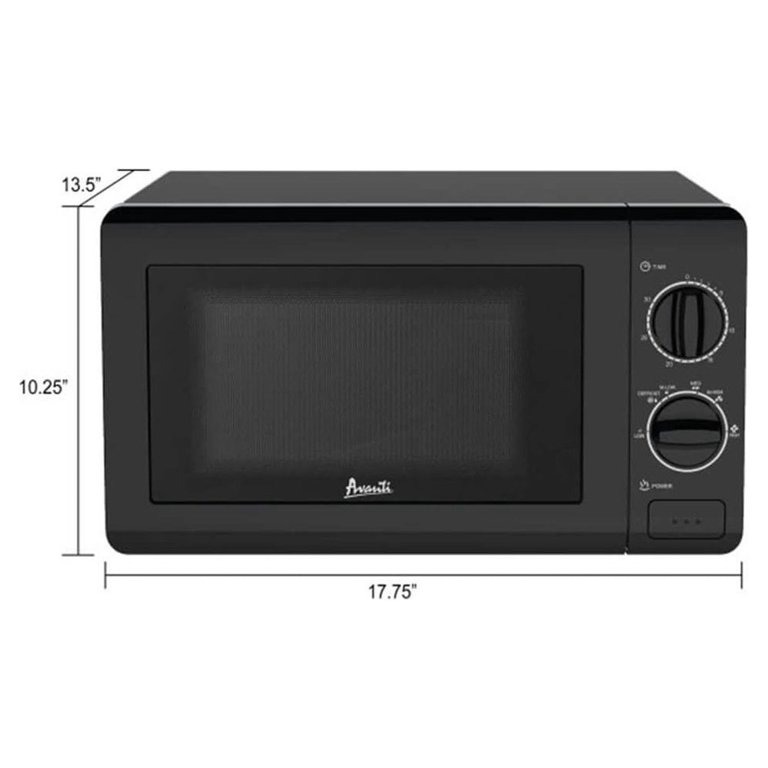 Black Microwave Ovens Countertop, BTMWAY 700 Watt Microwave Oven 0.7 Cu.Ft,  Mechanical Dials Small Microwave Oven with 6 Power Levels, Durable Microwave  Oven for Home, Office, Apartment, Dorm, R1161 