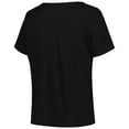 thumbnail image 3 of Women's Profile Black Golden State Warriors Plus Size Arch Over Logo V-Neck T-Shirt, 3 of 3