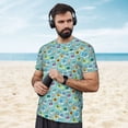 thumbnail image 4 of Wukai World Travel1 Print Men's Short-Sleeved Mesh T-Shirt,Quick-Dry Short Sleeve Workout T-Shirt-3X-Large, 4 of 8