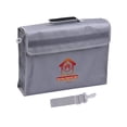 thumbnail image 1 of Fireproof Document Bag Large Size Fire & Water Resistant Money Bag Safety Box Zipper Closure with Shoulder Strap Storage Bag Pouch for Cash File Passport Jewelry Laptop Tablet Valuables, 1 of 7