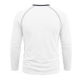 thumbnail image 6 of Bainana Long Sleeve Henley Shirts For Men Crew Neck Soft Moisture Wicking T-Shirt Solid Color Regular Fit Everyday Wear Basic Tops Size S, 6 of 8