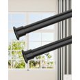 thumbnail image 1 of Barra tensora para cortinas EZFurni, 107-312 cm, muy resistente, color negro, 1 of 6