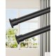 thumbnail image 1 of Barra tensora para cortinas EZFurni, 107-312 cm, muy resistente, color negro, 1 of 6